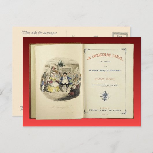 Kerstmis, Titelplaat Feestdagenkaart (Voorkant / Achterkant)