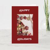 KERSTMIS "TOAST" & "MERRIEMENT" KAART (Voorkant)