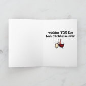 KERSTMIS "TOAST" & "MERRIEMENT" KAART (Binnen)