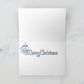 Kerstmis - Toby - Poedel Feestdagen Kaart (Binnen)