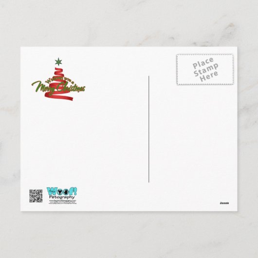 Kerstmis - Toby - Poodle Feestdagenkaart (Achterkant)