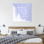 Kerstmis - toen ze de ster zagen canvas afdruk (Insitu (Slaapkamer))