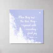 Kerstmis - toen ze de ster zagen canvas afdruk (Voorkant)