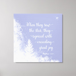 Kerstmis - toen ze de ster zagen canvas afdruk