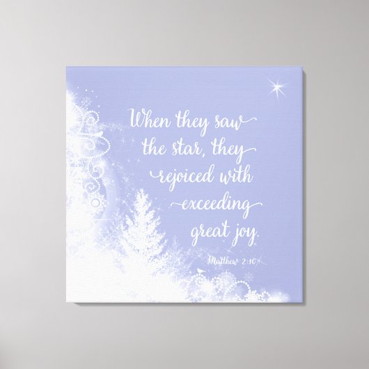 Kerstmis - toen ze de ster zagen canvas afdruk (Voorkant)