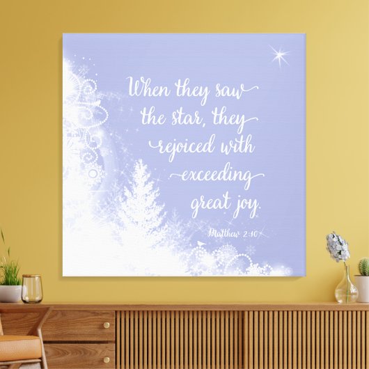 Kerstmis - toen ze de ster zagen canvas afdruk (Insitu (Woonkamer))