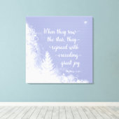 Kerstmis - toen ze de ster zagen canvas afdruk (Insitu (Houten vloer))