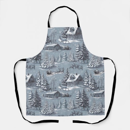 Kerstmis Toile Schort (Voorkant)