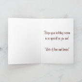 Kerstmis tot Wenskaart Feestdagen Kaart (Binnen)