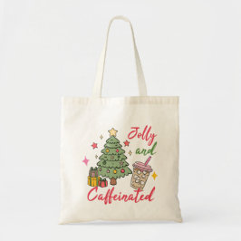 Kerstmis Tote Tas met Festieve Koffie