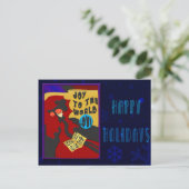 Kerstmis Toulouse Feestdagenkaart (Staand voorkant)