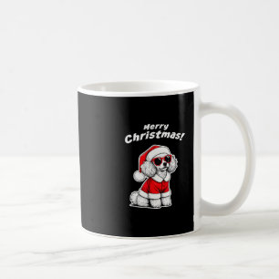 Kerstmis Toy Poodle Grappige Kerstman Hond Schatti Koffiemok