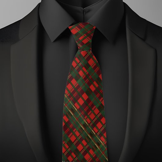 Kerstmis Traditioneel Plaid Stropdas