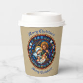 Kerstmis Traditionele Geboorte Scène Papieren Bekers (Achterkant)