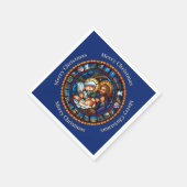 Kerstmis Traditionele Geboorte Scène Servet (Hoek)