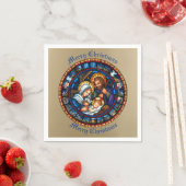 Kerstmis Traditionele Geboorte Scène Servet (Insitu)