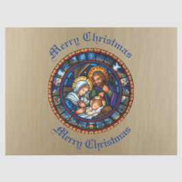Kerstmis Traditionele Geboorte Scène Tissuepapier