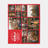 Kerstmis traditionele geloven fotocollage fleece deken (Voorkant)