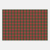 Kerstmis Traditionele Plaid Tartan Inpakpapier Vel (Voorkant 2)