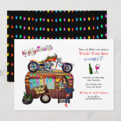 Kerstmis TRAILER TRASH BASH Grappig Feest Kaart (Voorkant / Achterkant)