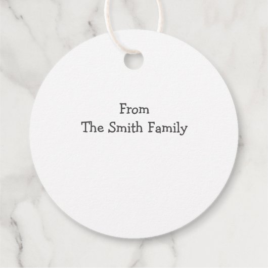 Kerstmis Treat iemand sweet Bedankjes Labels (Achterkant)