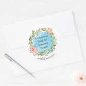 Kerstmis Treat iemand sweet Ronde Sticker (Envelop)