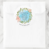 Kerstmis Treat iemand sweet Ronde Sticker (Tas)