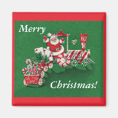 Kerstmis Trein Magnet (Voorkant)