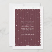 Kerstmis Trendy Script Stempel Zakelijk Feestdagenkaart (Achterkant)