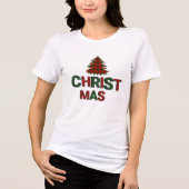 Kerstmis Tri-Blend Shirt (Voorkant)
