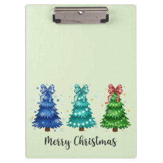 Kerstmis Trio Boom Klembord