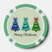 Kerstmis Trio Boom Poker Chips (Achterkant)