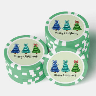Kerstmis Trio Boom Poker Chips