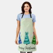 Kerstmis Trio Boom Schort (Gedragen)