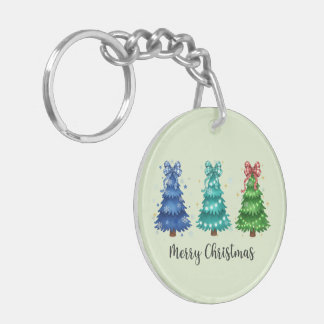Kerstmis Trio Boom Sleutelhanger