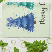 Kerstmis Trio Boom Theedoek (Gevouwen)