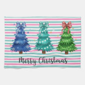 Kerstmis Trio Boom  Theedoek (Horizontaal)
