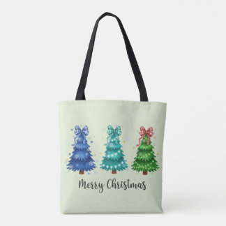 Kerstmis Trio Boom Tote Bag