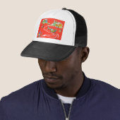 Kerstmis Trucker Pet (In situ)