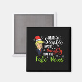Kerstmis Trump Beste Kerstman Fake Nieuws Grappig Magneet (Voorkant / Achterkant)