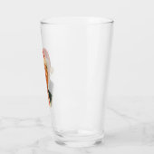 Kerstmis Trump Gezicht Santa Grappige Kerstmis Mem Glas (Links)