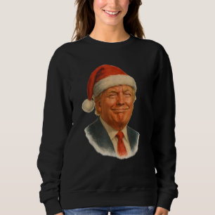 Kerstmis Trump Gezicht Santa Grappige Kerstmis Mem Trui