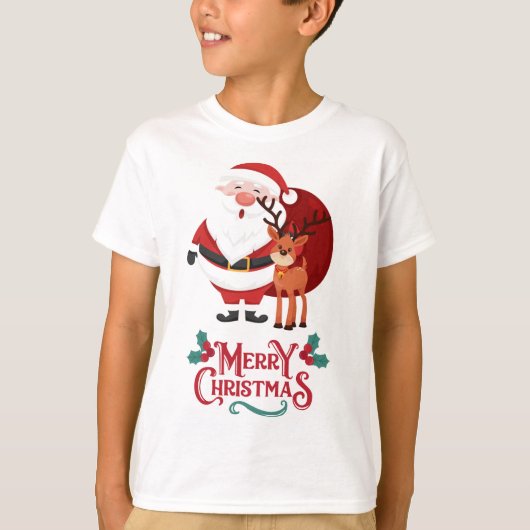 Kerstmis tshirt voor kinderen (Voorkant)