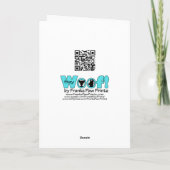 Kerstmis - Tucker - Yorkie X Feestdagen Kaart (Achterkant)