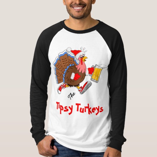Kerstmis Turkije (bier) - na de vlucht T-shirt (Voorkant)