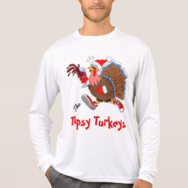 Kerstmis Turkije (wijn) - LS Sport-Tek T-shirt