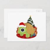 Kerstmis - Turtle Feestdagenkaart (Voorkant / Achterkant)