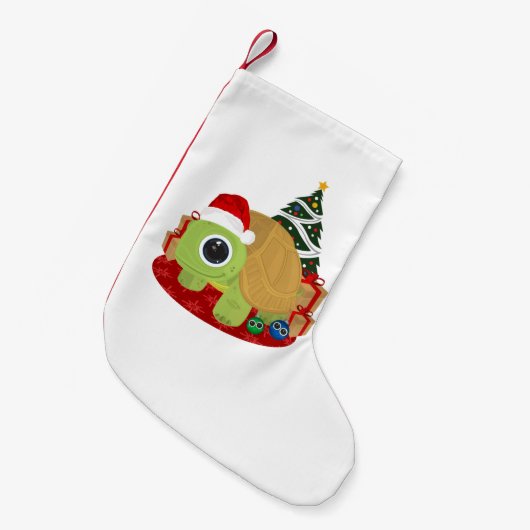 Kerstmis - Turtle Kleine Kerstsok (Voorkant (Hangend))
