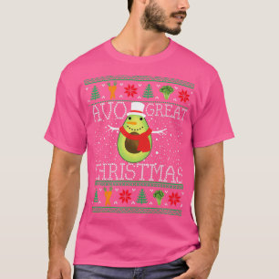 Kerstmis tussen Vegan Avocado Vegetarian Ugly T-shirt