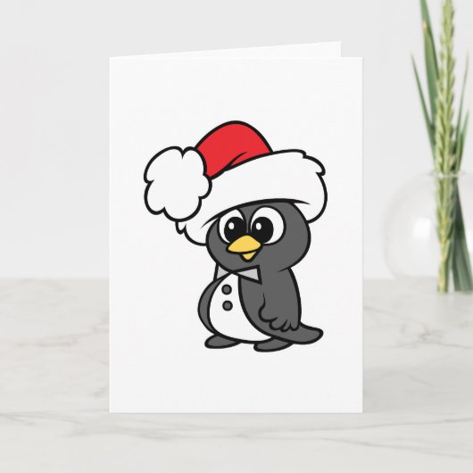 Kerstmis Tuxedo Penguin Feestdagen Kaart (Voorkant)